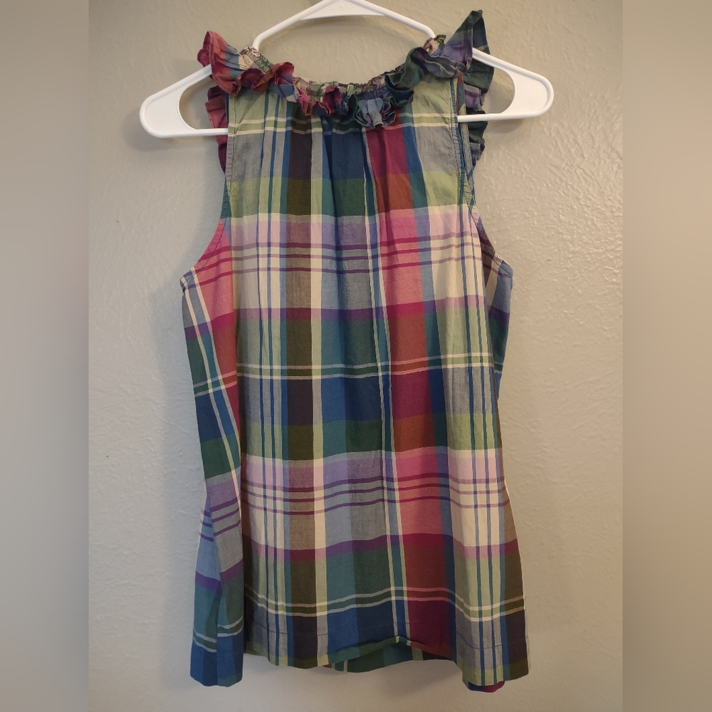 Tommy Hilfiger Sleeveless Plaid Top Size Small - Picture 9 of 9